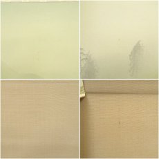 画像7: 金子春雪筆　彩色山水　肉筆絹本掛軸（共箱） (7)