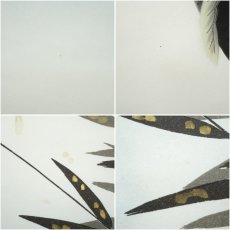 画像6: 東観筆　跳鯉　肉筆絹本掛軸（共箱） (6)