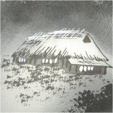 画像4: 作家物　水墨山水　肉筆絹本掛軸（保護箱） (4)