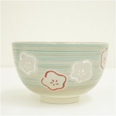 画像3: 川添寿楽造　色絵梅茶碗（箱付） (3)