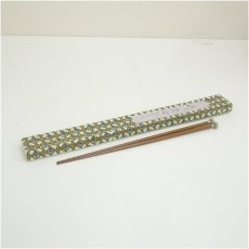 画像1: 炭道具　菊頭飾火箸（箱付） (1)