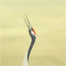 画像3: 国井幸雪筆　双鶴　肉筆絹本掛軸 (3)