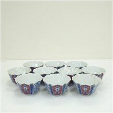 画像2: 古物　明治期　香蘭社製　色絵向付10客揃（保護箱） (2)