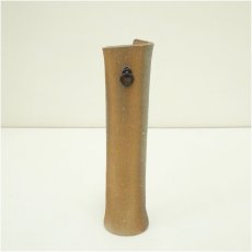 画像2: 信楽焼　筒掛花入（保護箱） (2)