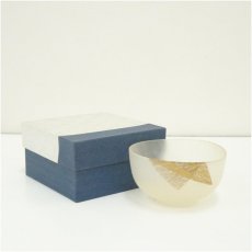 画像1: ガラス茶碗（箱付） (1)