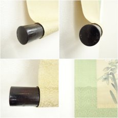 画像7: 石舟筆　花鳥図　肉筆絹本掛軸（箱付） (7)