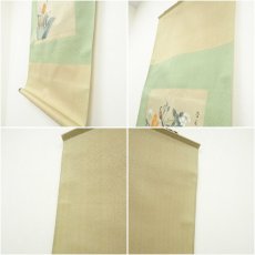 画像8: 石舟筆　花鳥図　肉筆絹本掛軸（箱付） (8)