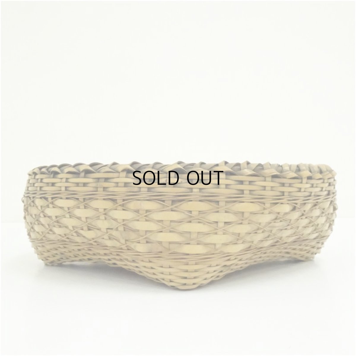 画像2: 炭道具　竹編炭斗 (2)