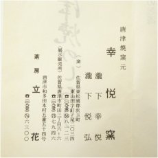 画像5: 唐津焼　瀧下幸悦造　斑唐津組皿5客（共箱） (5)