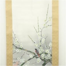 画像3: 賜泉筆　花鳥図　肉筆絹本掛軸 (3)