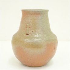 画像4: 藤原敬介造 備前志野耳付壺(共箱) (4)