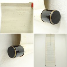 画像9: 華堂筆　観音菩薩立像　紺地　肉筆絹本掛軸 (9)