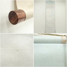 画像8: 珠香筆　松竹梅鶴亀　肉筆絹本掛軸（箱付） (8)