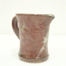 画像4: 益子焼　木村充造　辰砂草文水注（共箱） (4)