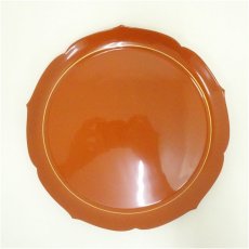 画像4: 朱漆塗　輪花菓子器（箱付） (4)