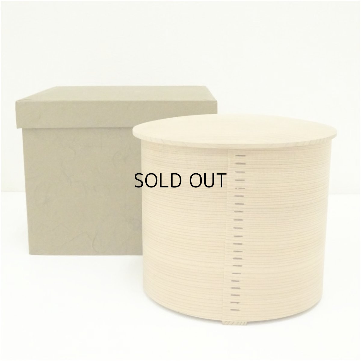 画像1: 木地曲水指（箱付） (1)