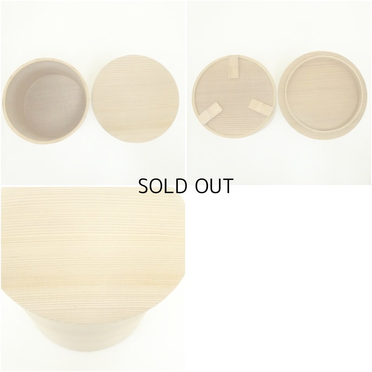 画像6: 木地曲水指（箱付） (6)