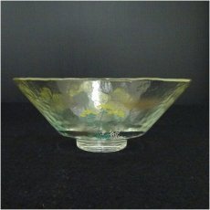 画像4: 太武朗造　女郎花ガラス茶碗（箱付） (4)