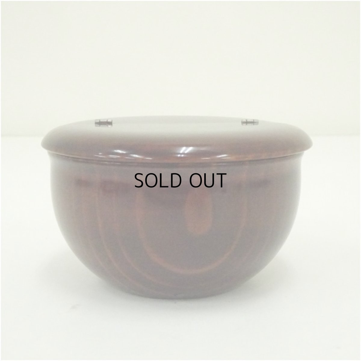 画像3: 溜塗　老松茶入（仕覆付）（箱付） (3)