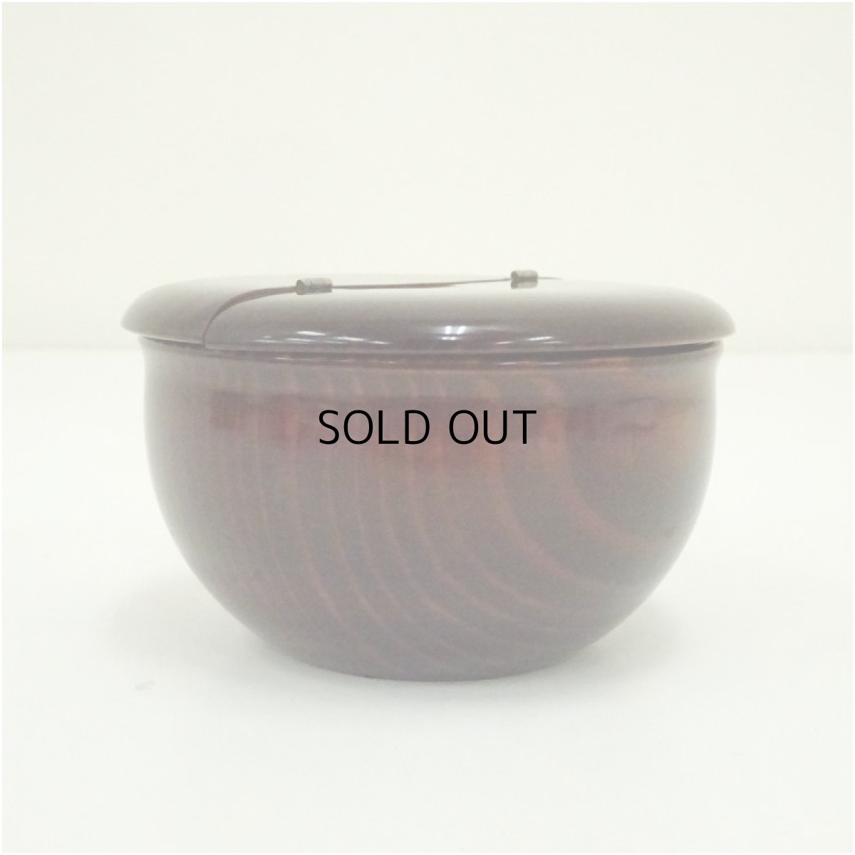 画像4: 溜塗　老松茶入（仕覆付）（箱付） (4)