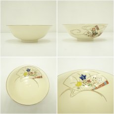 画像6: 京焼　橋本紫雲造　色絵扇面流し茶碗（箱付） (6)