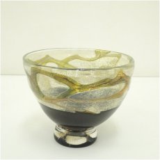 画像1: 作家物　ガラス茶碗 (1)