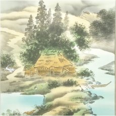 画像4: 山口五峰筆　四神相応図　肉筆絹本掛軸（共箱） (4)