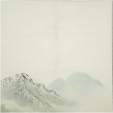 画像3: 山川蒼雲筆　四神相応図　肉筆絹本掛軸（共箱） (3)