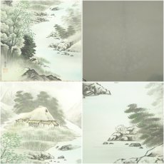 画像6: 山川蒼雲筆　四神相応図　肉筆絹本掛軸（共箱） (6)