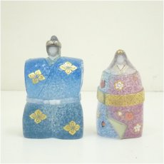 画像2: お雛様ペーパーウェイト（箱付） (2)