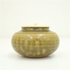 画像3: 作家物　黄瀬戸内海茶入（仕覆付）（箱付）　□z (3)