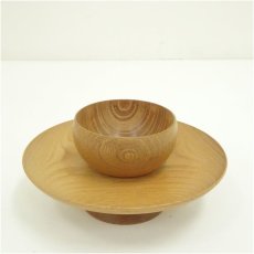 画像2: 木地天目台（箱付） (2)