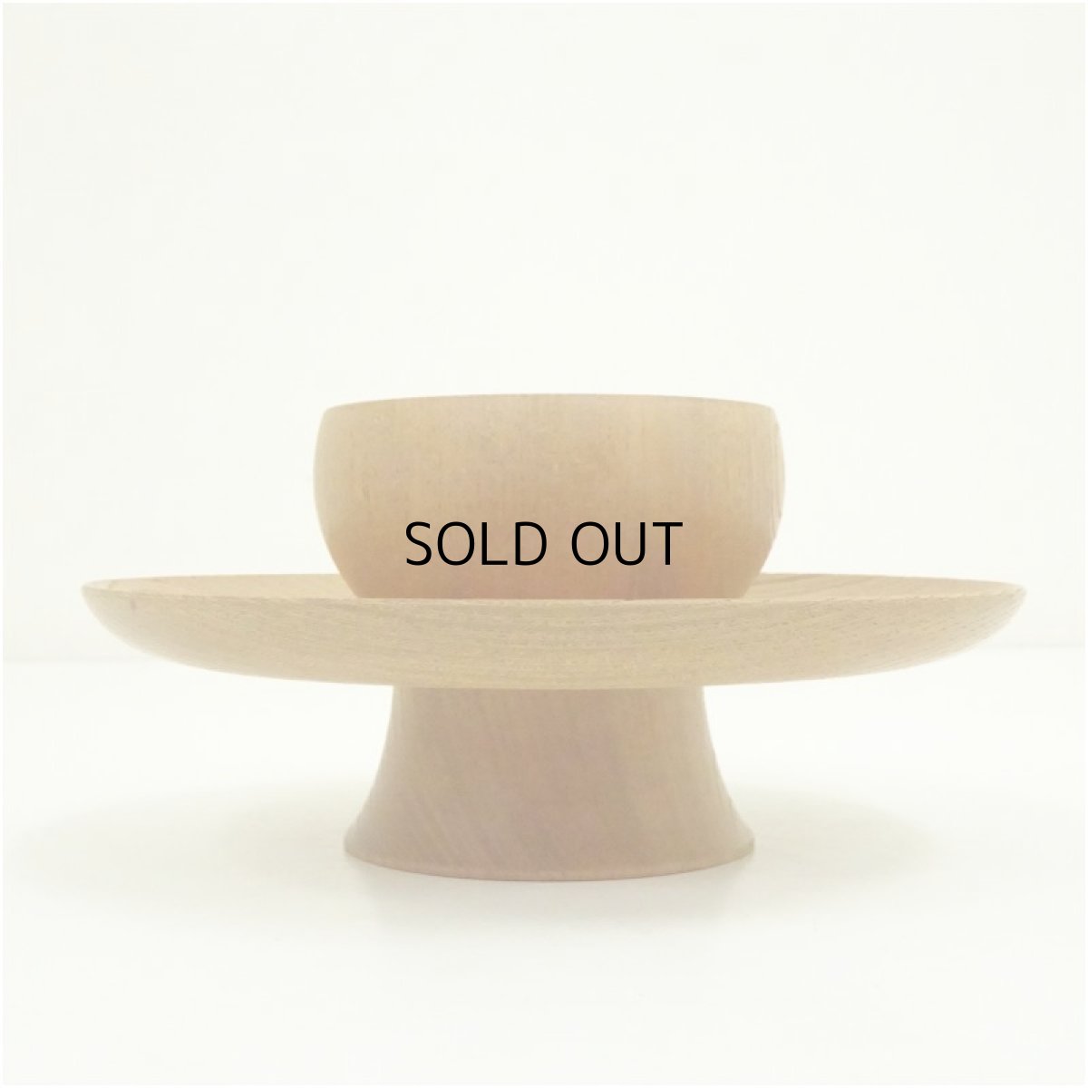 画像4: 木地天目台（箱付） (4)