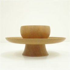 画像4: 木地天目台（箱付） (4)