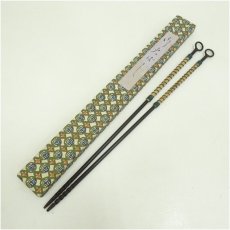 画像1: 炭道具　長火箸（箱付） (1)