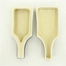 画像4: 色絵鶴亀　羽子板香合（箱付） (4)