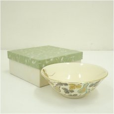 画像1: 京焼　川添寿楽造　色絵瓢箪平茶碗（箱付） (1)