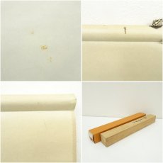 画像9: 坪内正庵筆　鮎に川蝉　肉筆絹本掛軸（共箱） (9)