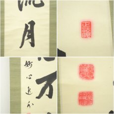 画像6: 妙心寺　梶浦逸外筆　「水急不流月」一行書　肉筆紙本掛軸（共箱） (6)