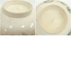 画像7: 作家物　色絵草花茶碗（箱付） (7)