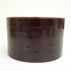 画像4: 祥雲造　桜皮塗建水（共箱） (4)