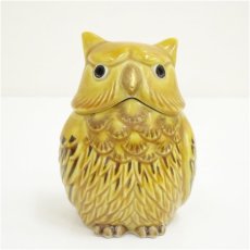 画像2: 九谷焼　木田弘之造　色釉梟香炉（共箱） (2)