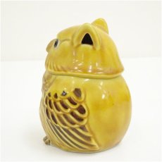 画像4: 九谷焼　木田弘之造　色釉梟香炉（共箱） (4)