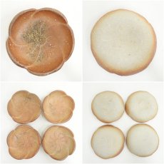 画像6: 信楽焼　高橋楽斎造　ネジ梅小皿5客（共箱） (6)