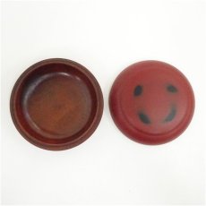 画像4: 池博造　紀州本根来塗香合（共箱） (4)