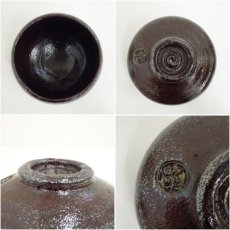 画像6: 佐々木昭楽造　一入曙写朱くすり黒楽茶碗（共箱） (6)