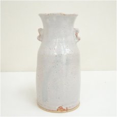 画像2: 藤原敬介造　志野花入（共箱） (2)