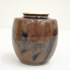 画像2: 渡辺伸治造　大名物初花写茶入（共箱）　□z (2)