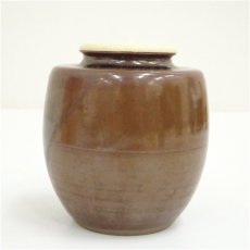 画像4: 渡辺伸治造　大名物初花写茶入（共箱）　□z (4)