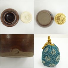 画像6: 渡辺伸治造　大名物初花写茶入（共箱）　□z (6)